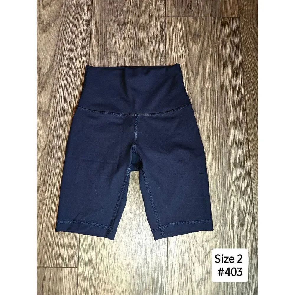 Lululemon Align High Rise Navy 8" Shorts Size 2